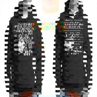 Special Education Paraeducator Cute Heart Appreciation Hoodie | Mazezy