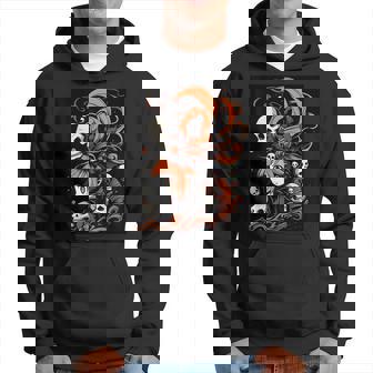 Spellbinding Sorcery Halloween Witch Illustration Hoodie | Mazezy