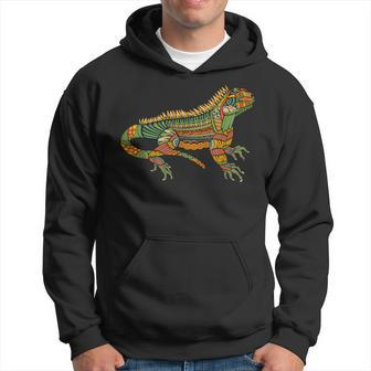 Spiritual Iguana Magical Ornamental Reptile & Lizard Hoodie | Mazezy