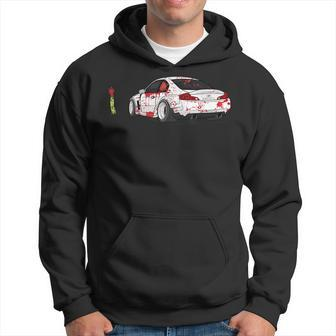 Spooky Halloween Jdm Zombie G35 Drift Car Illustrated Halloween Funny Gifts Hoodie | Mazezy