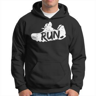 Sports Shoe Run Fun Running For Runner Hoodie - Seseable