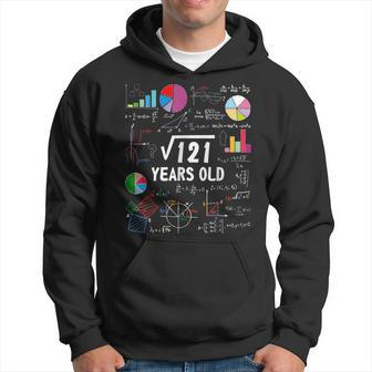 Square Root Of 121 11Th Birthday 11 Year Old Love Math Math Funny Gifts Hoodie | Mazezy
