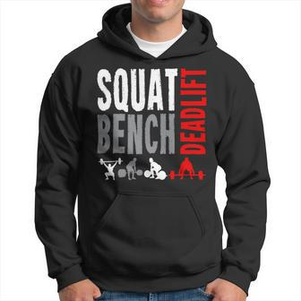 Squat Deadlift Bench Bodybuilding Weight Training Gym 2 Hoodie - Monsterry UK