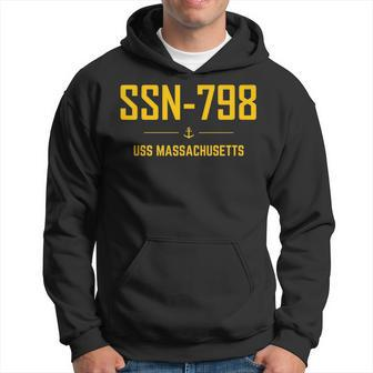 Ssn798 Uss Massachusetts Hoodie - Thegiftio UK