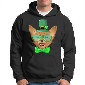 St Patricks Day Cat | Kitty Leprechaun Funny Gift Leprechaun Funny Gifts Hoodie | Mazezy