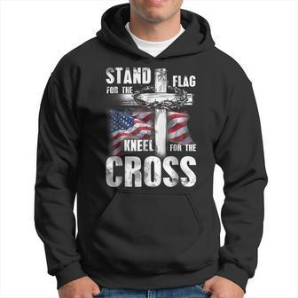 Stand For The Flag Kneel For The Cross Patriotic Hoodie | Mazezy