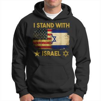 I Stand With Israel I Stand With Israel America Flag Hoodie | Mazezy UK