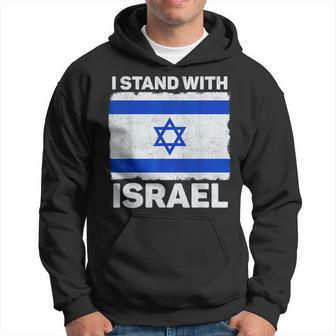 I Stand With Israel Israel Flag Patriotic Israel Hoodie | Mazezy