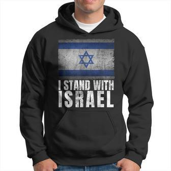 I Stand With Israel Jewish Heritage Israeli Flag Hoodie | Mazezy