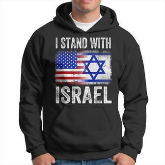 I Stand With Israel Patriotic T Usa And Israel Flag Hoodie - Seseable