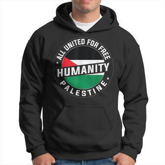 Stand With Palestine Free Palestine Peace Love Flag Hoodie - Monsterry DE