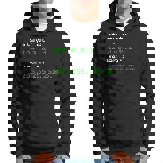 Stay At 127 0 0 1 Wear A 255 255 255 0 Funny Coding Hoodie | Mazezy