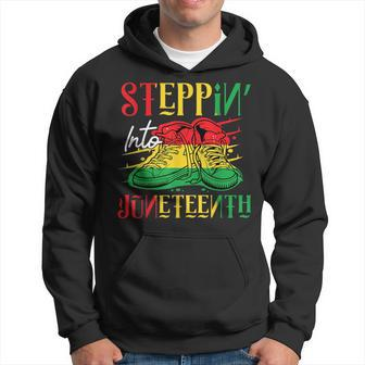 Stepping Into Junenth Like My Ancestors Youth Shoes Hoodie | Mazezy