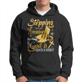 Stepping Into My November Birthday With Gods Grace And Mercy Hoodie | Mazezy