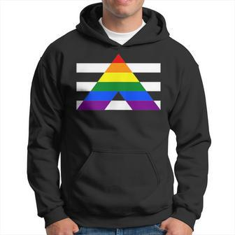 Straight Ally Pride Flag - Pocket Lgbtq Ally Flag Hoodie | Mazezy