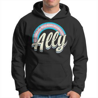 Straight Ally Transgender Colors Lgbt Pride Hoodie | Mazezy