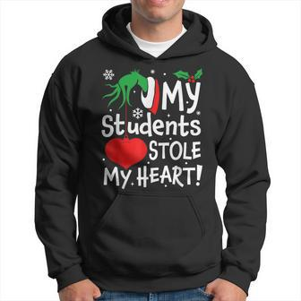 My Students Stole My Heart Christmas Hoodie - Seseable