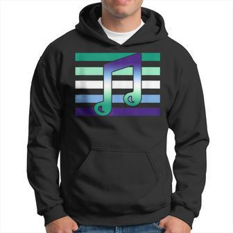 Subtle Mlm Pride Funny Music Musician Love Mlm Gay Male Flag Hoodie | Mazezy