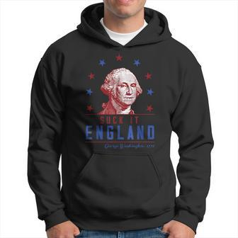Suck It England 4Th Of July George Washington 1776 Funny IT Funny Gifts Hoodie | Mazezy