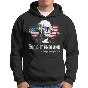 Suckit England Funny 4Th Of July George Washington 1776 1776 Funny Gifts Hoodie | Mazezy