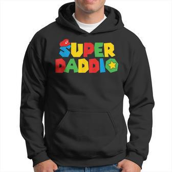 Super Gamer Dad Unleashed Celebrating Fatherly Powers Hoodie | Mazezy