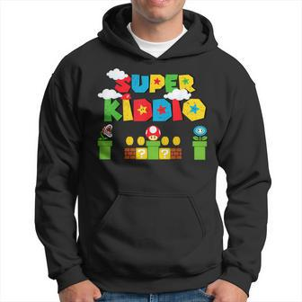Super Kid Gamer Super Kiddio Funny Kid Retro Vintage Hoodie - Thegiftio UK