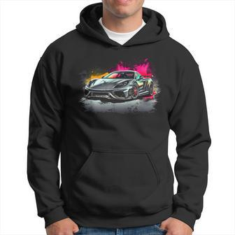 Supercar Exotic Sports Car Concept Hypercar Vintage Graphic Hoodie - Monsterry AU