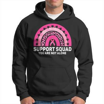 Support Squad Pink Ribbon Warrior Breast Cancer Awareness Breast Cancer Awareness Funny Gifts Hoodie | Mazezy DE