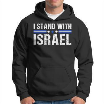 Support I Stand With Israel Jewish Heritage Israeli Flag Hoodie - Seseable