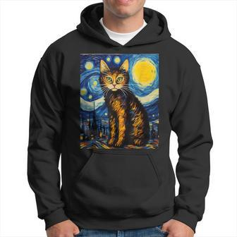 Surrealism Starry Night Donskoy Cat Hoodie | Mazezy