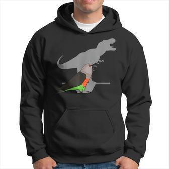 T-Rex Red-Bellied Parrot Male Dinosaur Parrot Attitude Hoodie | Mazezy CA