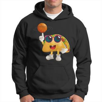 Taco Playing Basketball Mexican Taco Lover Cinco De Mayo Hoodie | Mazezy