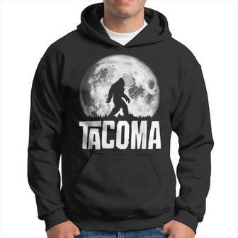 Tacoma Bigfoot Vintage Full Moon Retro Squatch State Pride Hoodie | Mazezy