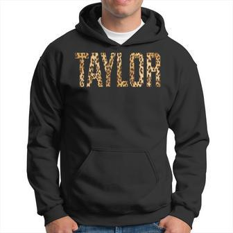 Taylor First Name Personalized Retro Taylor Name Hoodie | Mazezy