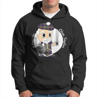 Taylor Surname Last Name Scottish Clan Tartan Badge Crest Funny Last Name Designs Funny Gifts Hoodie | Mazezy
