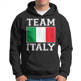Team Italy Print Italian National Country Flag Italy Hoodie | Mazezy