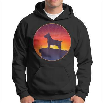 Teddy Roosevelt Terrier Dog Sunset Hoodie | Mazezy