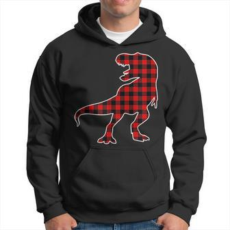 Th Dinosaur Red Buffalo Plaid Costume Dinosaur Lover Gift Gifts For Buffalo Lovers Funny Gifts Hoodie | Mazezy