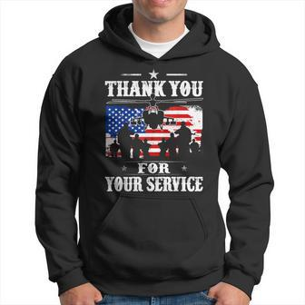 Thank You For Your Service Patriotic Veterans Day Hoodie - Seseable