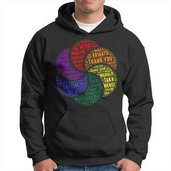 Thank You In 14 Different Languages Cool Thanksgiving Hoodie | Mazezy