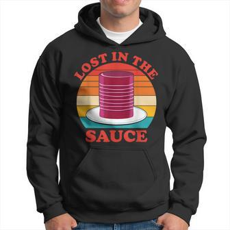 Thanksgiving Cranberry Sauce Lost In The Sauce Vintage Hoodie - Thegiftio UK