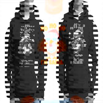 Thanksgiving Turkey Fake Santa Thanksgiving Turkey Day Hoodie - Monsterry