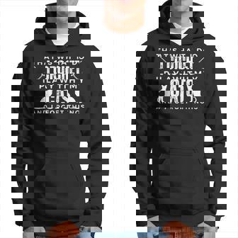Thats What I Do I Crochet I Play With Cats Funny Crochet Hoodie | Mazezy