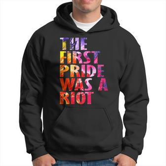 The First Gay Pride Was A Riot Lgbt Abstract Gift Hoodie | Mazezy