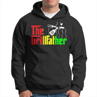 The Grill-Father Junenth Funny Bbq Chef African American Hoodie | Mazezy