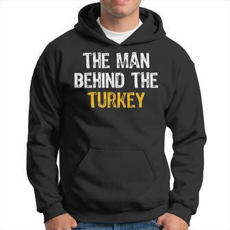 The Man Behind The Turkey Pregnancy Thanksgiving Hoodie | Mazezy