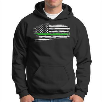 The Thin Green Line Federal Agents Game Wardens Pride Honor Hoodie | Mazezy