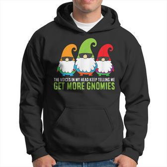 The Voices In My Head Keep Telling Me Get More Gnomes Gift For Women Hoodie - Thegiftio UK