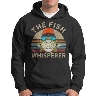 The Whisperer Of Fish Retro Vintage Fishing Angler Fisherman Hoodie - Seseable