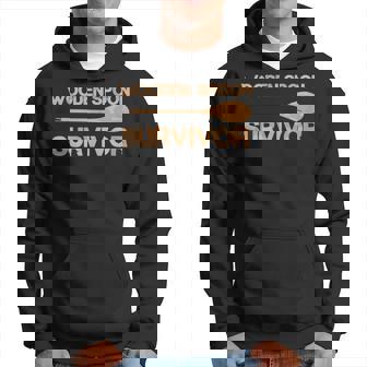 The Wooden Spoon Survivor Funny And Humor Gift Hoodie | Mazezy